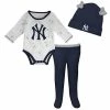 Outerstuff Newborn & Infant Navy/White New York Yankees Dream Team Bodysuit Hat & Footed Pants Set -Outerstuff shop unnamed file 1000