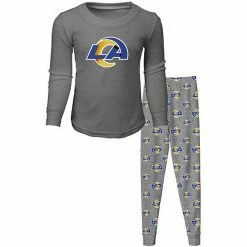 Outerstuff Preschool Gray Los Angeles Rams Long Sleeve T-Shirt & Pants Sleep Set