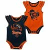 Outerstuff Girls Newborn Orange/Navy Chicago Bears Two-Pack Touchdown Bodysuit Set 1 Outerstuff Girls Newborn Orange/Navy Chicago Bears Two-Pack Touchdown Bodysuit Set -Outerstuff shop unnamed file 10006