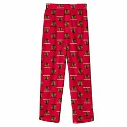Outerstuff Youth Red Chicago Blackhawks Team Logo Printed Pajama Pants