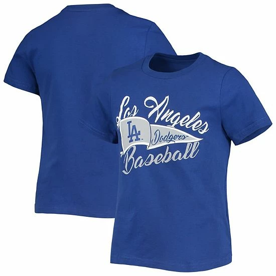 Outerstuff Girls Youth Royal Los Angeles Dodgers Team Fly The Flag T-Shirt 4 Outerstuff Girls Youth Royal Los Angeles Dodgers Team Fly The Flag T-Shirt - Image 2