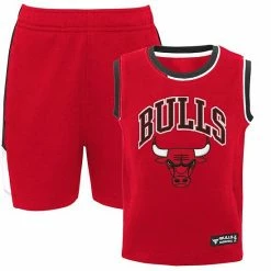 Alternative view of Outerstuff Toddler Red Chicago Bulls Jersey Tank Top & Shorts Set