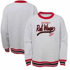 Outerstuff Youth Heathered Gray Detroit Red Wings Legends Pullover Sweatshirt -Outerstuff shop unnamed file 10053