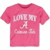 Outerstuff Girls Toddler Pink Alabama Crimson Tide Love My Team T-Shirt
