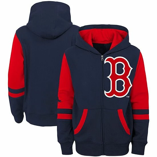 Outerstuff Toddler Navy/Red Boston Red Sox Stadium Full-Zip Hoodie Jacket 3 Outerstuff Toddler Navy/Red Boston Red Sox Stadium Full-Zip Hoodie Jacket