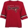 Outerstuff Juniors Red Tampa Bay Buccaneers Burnout Raglan Half-Sleeve T-Shirt -Outerstuff shop unnamed file 10160