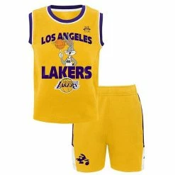Outerstuff Toddler Gold Los Angeles Lakers Space Jam 2 Zone Defense Tank Top & Shorts Set