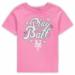Outerstuff Preschool Pink New York Mets Ball Girl T-Shirt -Outerstuff shop unnamed file 10213