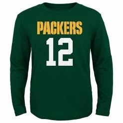 Outerstuff Youth Green Bay Packers Aaron Rodgers Green Primary Gear Name & Number Long Sleeve T-Shirt -Outerstuff shop unnamed file 10216