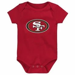 Outerstuff Infant Scarlet/Gold/Heathered Gray San Francisco 49ers 3-Pack Game On Bodysuit Set -Outerstuff shop unnamed file 1022