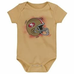 Outerstuff Infant Scarlet/Gold/Heathered Gray San Francisco 49ers 3-Pack Game On Bodysuit Set -Outerstuff shop unnamed file 1023