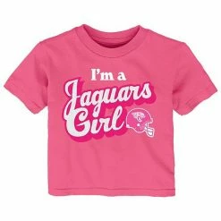 Outerstuff Girls Infant Pink Jacksonville Jaguars Team Girl T-Shirt