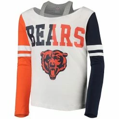 Outerstuff Girls Youth White Chicago Bears Faded Long Sleeve T-Shirt 7 Outerstuff Girls Youth White Chicago Bears Faded Long Sleeve T-Shirt -Outerstuff shop unnamed file 10246