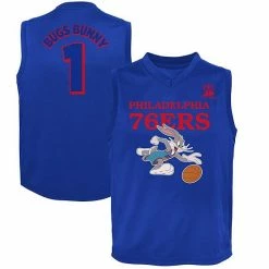 Outerstuff Youth Royal Philadelphia 76ers Space Jam 2 Slam Dunk Mesh Tank Top