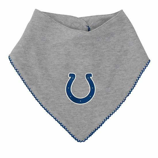 Outerstuff Girls Newborn & Infant Royal/Heathered Gray Indianapolis Colts All The Love Bodysuit Bib & Booties Set 7 Outerstuff Girls Newborn & Infant Royal/Heathered Gray Indianapolis Colts All The Love Bodysuit Bib & Booties Set - Image 5