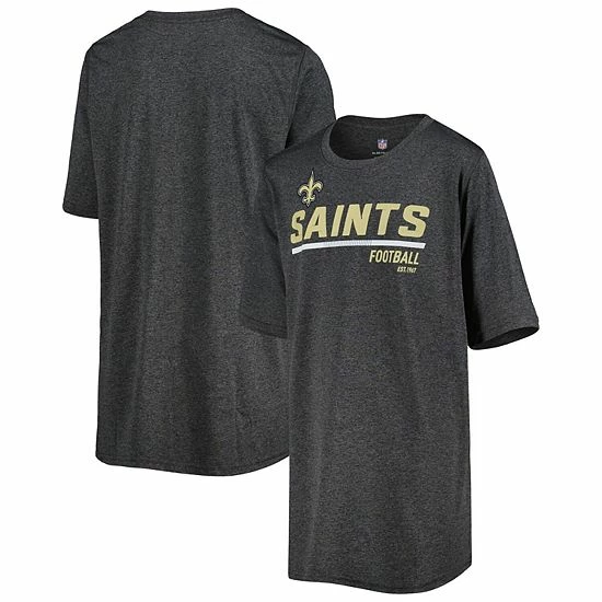 Outerstuff Youth Heathered Gray New Orleans Saints Engaged T-Shirt 3 Outerstuff Youth Heathered Gray New Orleans Saints Engaged T-Shirt