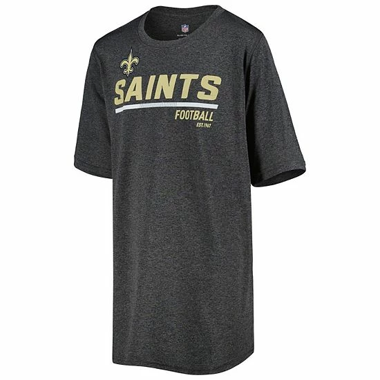 Outerstuff Youth Heathered Gray New Orleans Saints Engaged T-Shirt 5 Outerstuff Youth Heathered Gray New Orleans Saints Engaged T-Shirt - Image 3