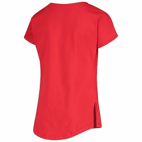Outerstuff Girls Youth Scarlet San Francisco 49ers Pixel Heart T-Shirt 6 Outerstuff Girls Youth Scarlet San Francisco 49ers Pixel Heart T-Shirt - Image 4