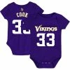 Outerstuff Newborn & Infant Dalvin Cook Purple Minnesota Vikings Mainliner Name & Number Bodysuit