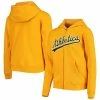 Outerstuff Youth Gold Oakland Athletics Wordmark Full-Zip Hoodie