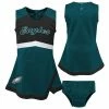 Outerstuff Girls Toddler Midnight Green/Black Philadelphia Eagles Cheer Captain Jumper Dress -Outerstuff shop unnamed file 10309
