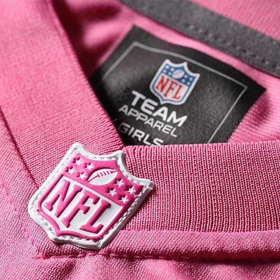 Outerstuff Girls Youth Pink Seattle Seahawks Bubble Gum Jersey 7 Outerstuff Girls Youth Pink Seattle Seahawks Bubble Gum Jersey - Image 5