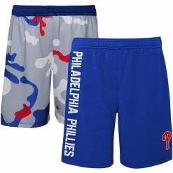 Outerstuff Youth Royal Philadelphia Phillies Camo Newsies Active Shorts
