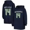 Outerstuff Youth DK Metcalf College Navy Seattle Seahawks Mainliner Player Name & Number Fleece Pullover Hoodie