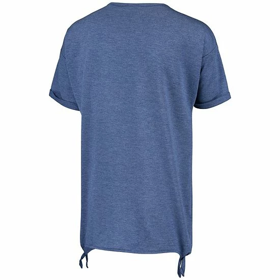 Outerstuff Girls Youth Heathered Blue New York Rangers Love Tie Tri-Blend T-Shirt 6 Outerstuff Girls Youth Heathered Blue New York Rangers Love Tie Tri-Blend T-Shirt - Image 4