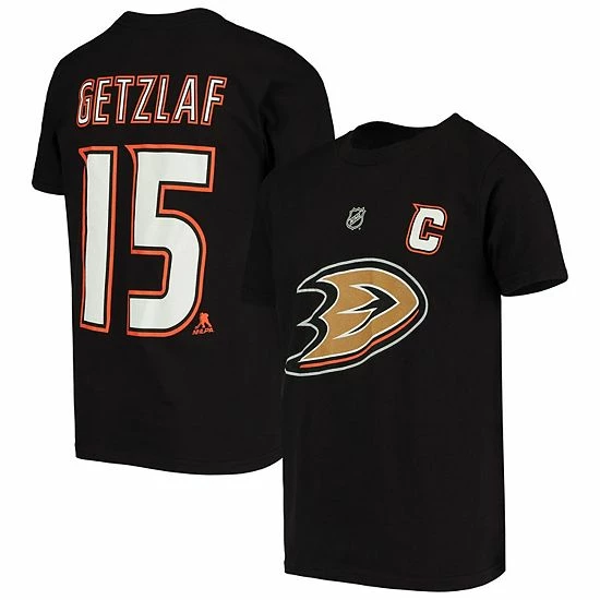 Outerstuff Youth Ryan Getzlaf Black Anaheim Ducks Player Name & Number T-Shirt 3 Outerstuff Youth Ryan Getzlaf Black Anaheim Ducks Player Name & Number T-Shirt