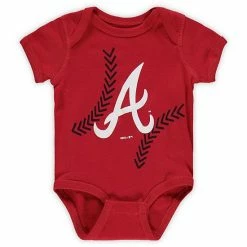 Outerstuff Newborn & Infant Red Atlanta Braves Running Home Bodysuit