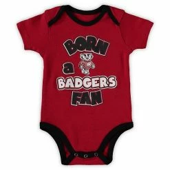 Outerstuff Newborn & Infant Red/Black/Heathered Gray Wisconsin Badgers Born A Fan Three-Piece Bodysuit Set 9 Outerstuff Newborn & Infant Red/Black/Heathered Gray Wisconsin Badgers Born A Fan Three-Piece Bodysuit Set -Outerstuff shop unnamed file 10432