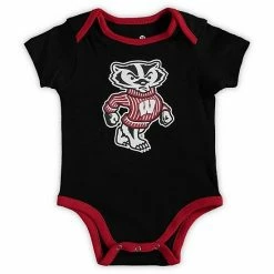 Outerstuff Newborn & Infant Red/Black/Heathered Gray Wisconsin Badgers Born A Fan Three-Piece Bodysuit Set 10 Outerstuff Newborn & Infant Red/Black/Heathered Gray Wisconsin Badgers Born A Fan Three-Piece Bodysuit Set -Outerstuff shop unnamed file 10433