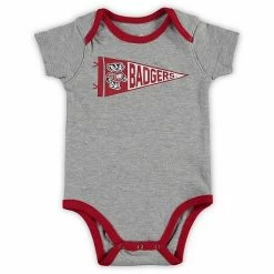 Outerstuff Newborn & Infant Red/Black/Heathered Gray Wisconsin Badgers Born A Fan Three-Piece Bodysuit Set 11 Outerstuff Newborn & Infant Red/Black/Heathered Gray Wisconsin Badgers Born A Fan Three-Piece Bodysuit Set -Outerstuff shop unnamed file 10434