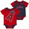 Outerstuff Infant Red/Navy Los Angeles Angels Double 2-Pack Bodysuit Set