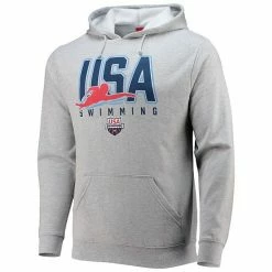 Outerstuff Men's Heathered Gray Team USA Swimming Fast Lane Pullover Hoodie -Outerstuff shop unnamed file 10462