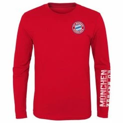 Outerstuff Youth Red Bayern Munich Identity Long Sleeve T-Shirt