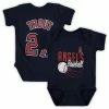 Outerstuff Newborn & Infant Mike Trout Navy Los Angeles Angels Slugger Name & Number Bodysuit