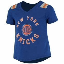 Outerstuff Girls Youth Blue New York Knicks Retro Block V-Neck T-Shirt -Outerstuff shop unnamed file 10483