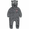 Outerstuff Newborn & Infant Charcoal Ohio State Buckeyes Game Nap Teddy Fleece Bunting Sleeper