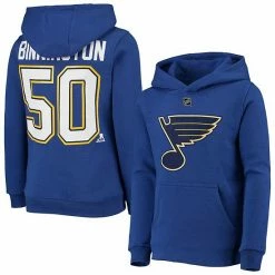 Outerstuff Youth Jordan Binnington Blue St. Louis Blues Player Name & Number Hoodie -Outerstuff shop unnamed file 10526