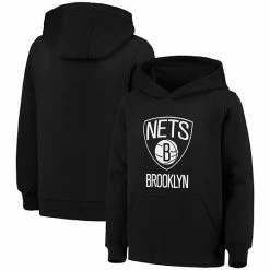 Outerstuff Youth Black Brooklyn Nets Primary Logo Fleece Pullover Hoodie -Outerstuff shop unnamed file 10528