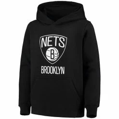 Outerstuff Youth Black Brooklyn Nets Primary Logo Fleece Pullover Hoodie -Outerstuff shop unnamed file 10529