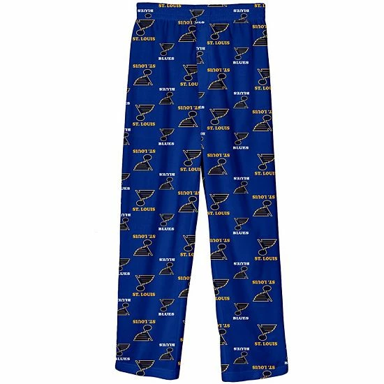 Outerstuff Preschool Navy St. Louis Blues Team Logo Printed Pajama Pants 3 Outerstuff Preschool Navy St. Louis Blues Team Logo Printed Pajama Pants
