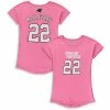 Outerstuff Girls Youth Christian McCaffrey Pink Carolina Panthers Dolman Mainliner Name & Number T-Shirt -Outerstuff shop unnamed file 10545