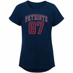 Outerstuff Girls Youth Rob Gronkowski Navy New England Patriots Dolman Lace Player Name & Number T-Shirt -Outerstuff shop unnamed file 10551
