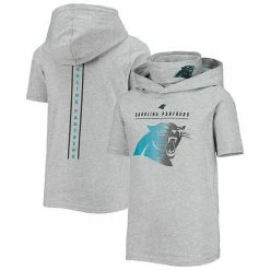Outerstuff Youth Heathered Gray Carolina Panthers On Guard Hoodie T-Shirt -Outerstuff shop unnamed file 10576