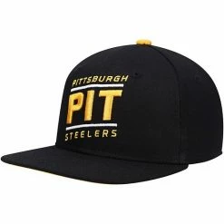 Outerstuff Preschool Black Pittsburgh Steelers Team Code Snapback Hat