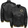 Outerstuff Youth Black Boston Bruins Gifted Goalie Full-Snap Varsity Jacket