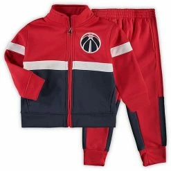 Outerstuff Toddler Red Washington Wizards Shot Caller Full-Zip Track Jacket & Pants Set